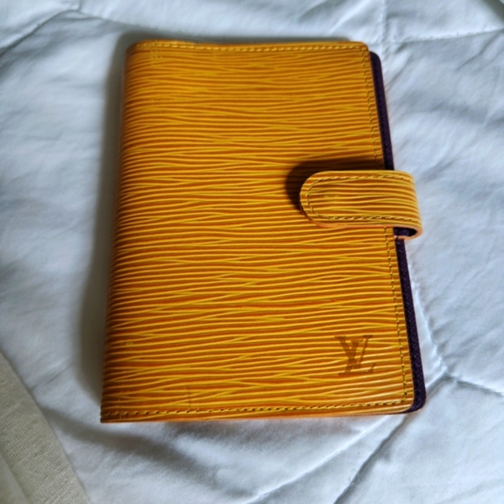 Louis Vuitton Yellow EPI  Wallet/ Planner
